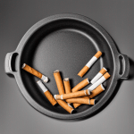 Used cigarettes' in an ash tray live up to 24 years longer